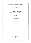 All This Night SATB choral sheet music cover